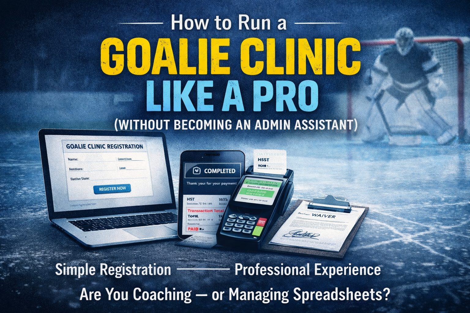 How to Run a Goalie Clinic Like a Pro (Without Becoming an Admin Assistant)